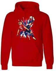 Erling Haaland Spray Paint Norway Hoodie Hooded Sweatshirt T-Shirt Adult Large