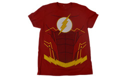 The Flash Mens Flash Costume Cosplay Red Tee Shirt New S
