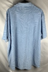 WP Weatherproof Mens Blue 2XL Short Sleeve Terry Shirt Summer Beach Casual