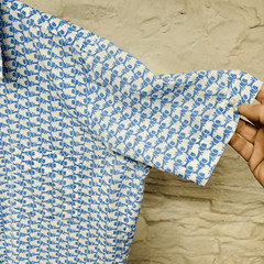 Mr. Van Dyke Vtg 70s Dagger Spread Collar Shirt Absract Pattern Mad Men Disco