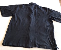 ST. CLAIR APPAREL MEN’s blk NASCAR Button down collared, sleeved shirt.Lrg
