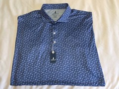 NEW Johnnie-O PIN-UP Featherweight Performance S/S Lake Blue Polo/Golf Shirt XL