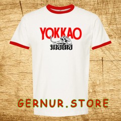 Yokkao Muaythai Kickboxing Men’s Ringer Red Size S-3XL