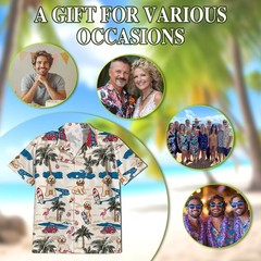 Tropical Goldendoodle Hawaiian Shirt Aloha Button Down Summer Beach Shirt