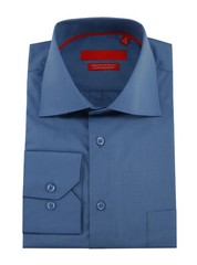 DTI GV Executive Mens Modern Spread Collar Barrel Cuff Cotton Dress Shirt