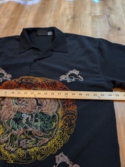 Vintage 7Diamonds Short Sleeve Shirt Huge Dragon And Wrap Around Print Men’s L