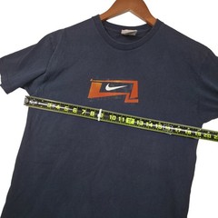 VTG 90s Nike Just Do It Box Logo T-Shirt Navy Blue XL Made In USA Athletic Gym