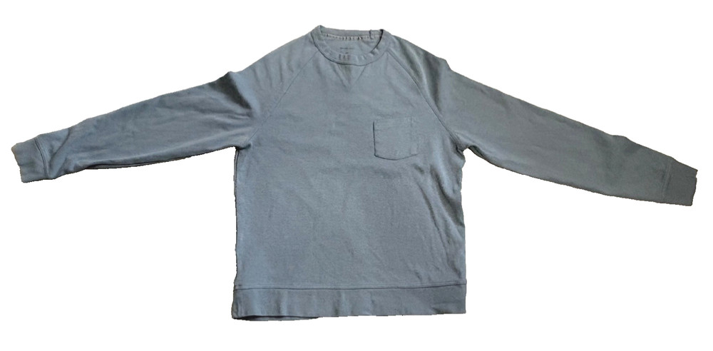 VAN HEUSEN Men’s Heavyweight Light Blue Long Sleeve Pocket Reg Fit Size M