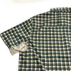 REI Co-op Sahara Tech Shirt Mens XXL Green Plaid Vented Hiking Fishing