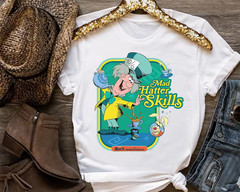 Alice in Wonderland Retro Mad Hatter Skills Shirt, Magic Kingdom Holiday Unisex