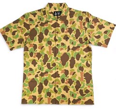 Tachuntfish THF Mojito Vintage Frog Camo Button Up Shirt Mens Large Original Fit