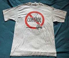 Vintage Eddie Money Shirt Mens XL Gray No Control Autographed Signed Y2K 2000s