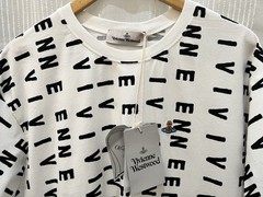 Vivienne Westwood Men’s White/ Black All-over Print Classic T-shirt – Size XL