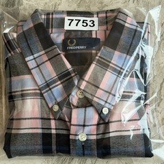 FRED PERRY Shirt Mens LARGE 42″ Chest Short Sleeve Cotton Multicoloured Plaid
