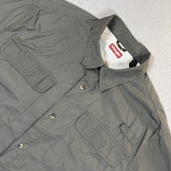 Wrangler Men’s Outdoor Performance Short Sleeve Vented Button Up Shirt Green XL