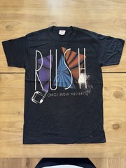 Vintage 1984 Rush Grace Under Pressure Tour Shirt USA Made Medium Black Tee