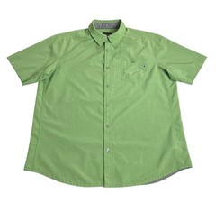 Marmot Windshear Shirt Men XL Green Perforated Breathable Button UPF 25 Gorpcore