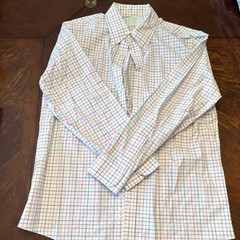 Brooks Brothers Slim Fit Non-Iron Stretch Cotton Plaid Dress Shirt 16.5-34