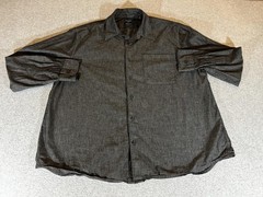Todd Snyder Three Looms Shirt Mens XL Black Japanese Chambray Long Sleeve Work
