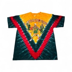 Vintage 2004 Grateful Dead Lithuania Olympics T Shirt Tie Dyed Sun Dog Size L
