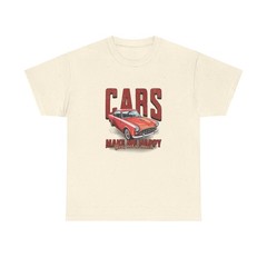 Classic Red Muscle Car tee | Cars Make Me Happy graphic tee