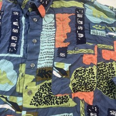 Giovanni Cabaldi Button Up shirt long sleeve graphic XL mens resort beach