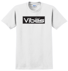 Good Vibes T-Shirt Short Sleeve Graphic Tee Unisex apparel Text logo design