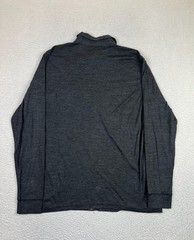 PrAna Beau Shirt Mens 2XL Gray Knit Wool Blend Long Sleeve Button Up Casual READ