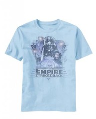 Adult Blue Movie Star Wars Purple Empire Strikes Back Darth Vader T-Shirt Tee