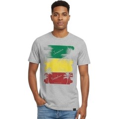 Jamaica Tee Graphic T-Shirt Grey Jamaica Beach Paradise Souvenir Tropical Island