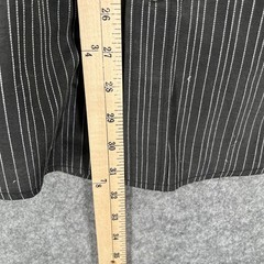 Roper Shirt Mens Medium Black White Pinstripe Western Pearl Snap Long Sleeve