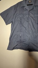 2XL 18-18.5 Mens Omega Italy Dress Shirt with 4 front Pockets