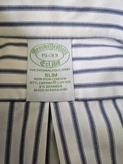 Brooks Brothers Supima Stretch Slim Fit (15/33) Oxford Button-Down Shirt