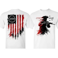 America 250th Anniversary T-Shirt 1776-2026, Men’s Casual Patriotic Top with Rev