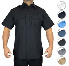 100% Polyester 4 Pocket Hidden Zipper Uniform Shirt Law Enforcement BDU Zipper