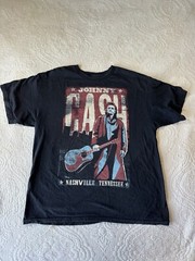 2011 Johnny Cash at Nashville TN Print T Shirt Men’s XL