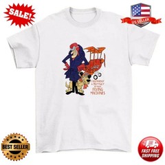 Dastardly and Muttley in Their Flying Machines 60s Wacky Races T-shirt