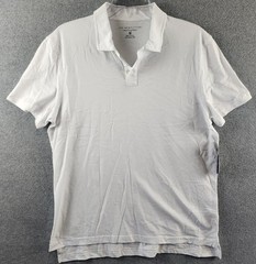 The Men’s Store at Bloomingdale’s Supima Cotton Polo Men’s Medium White Pullover