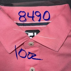 Foot Joy Beau Rivage Golf Resort Short Sleeve Polo Shirt Men M Pink
