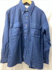 Mark Royal Vintage Button Down Shirt NWT 16-16.5 Wool & Linen Blend