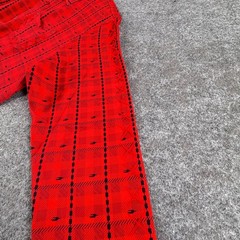 The Hideout Clothing Shirt Mens XL Red Eternal Plaid Snap Long Sleeve Button Up