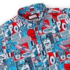 RSVLTS Marvel Captain America The First Avenger Printed Button Down Shirt NEW