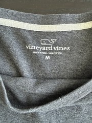 Vineyard Vines Cotton Gray Long Sleeve Shirt Sz Medium