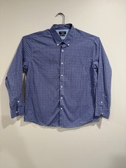 Original Penguin Heritage Slim Fit LS Button Up White Mens L 17 34/35