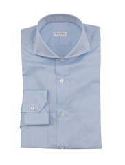 Fiori Di Lusso Light Blue Solid Cotton Shirt – Extra Slim – (FL1025223)