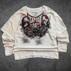 Vintage 2000’s Tap Out MPS Thermal Sleeves T-Shirt Size 2XL Skate MMA Goth Y2K