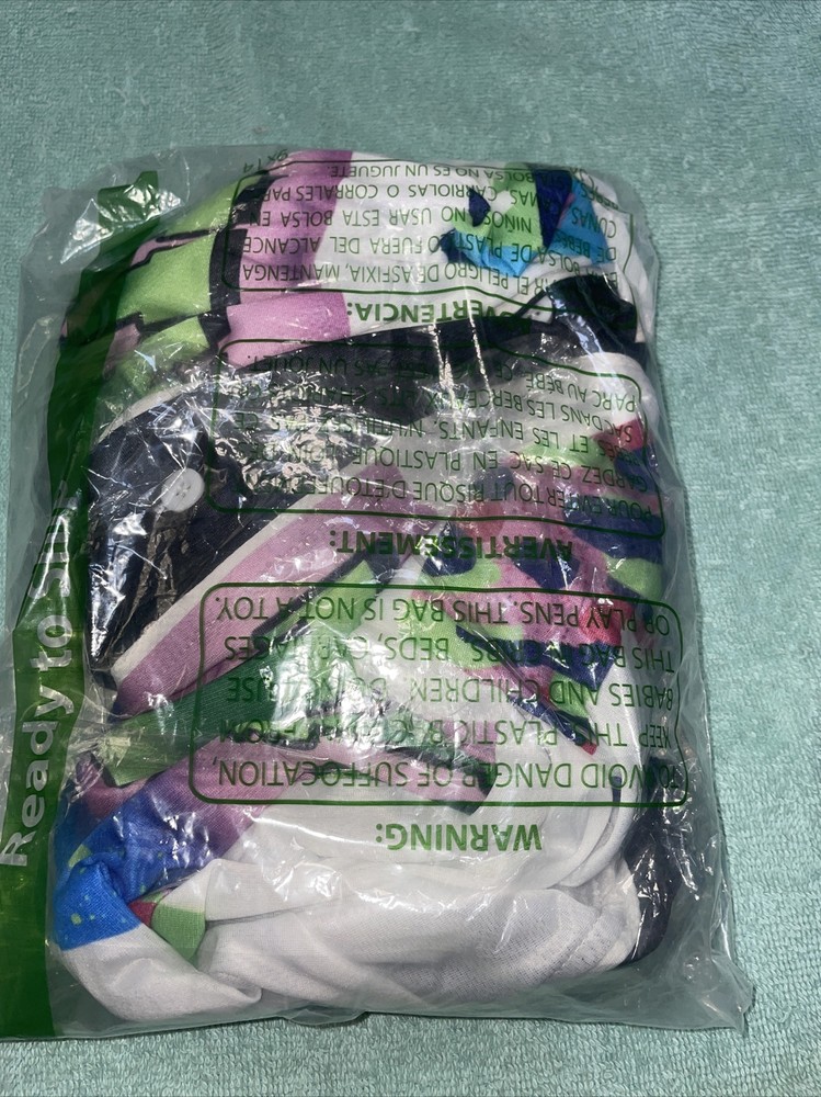 Bel Air 23 Button Up Colorful Short Sleeve V Neck Shirt Size XXL New