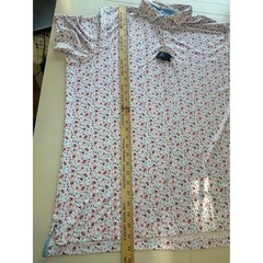 HTF johnnie-O Performance Polo XXL White Bourbon Cocktail Print UPF 50 Stretch