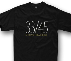 Vinyl Master t-shirt DJ gift deejay technics turntable 33/45 music tshirt