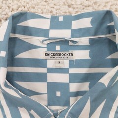 Knickerbocker NYC Flapjack Shirt Sz M ‘Spades’ Camp Collar Button Short Sleeve